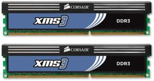 4GB (2x2GB Kit) DDR3/1333 DIMM CORSAIR XMS3 CL9 (9-9-9-24), chladi�