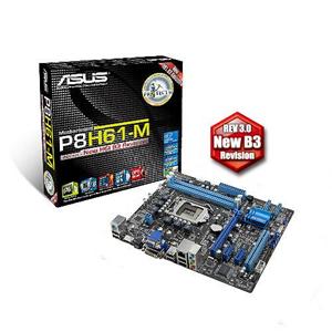 ASUS P8H61-M Rev.3.0,1155/H61,VGA,DVI,HDMI,Gbe,8CH,PCI-e 2.0/16,4xSATA2,DDR3/1333,mATX