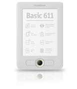 PocketBook Basic 611, grafit + 800,-K� voucher, 6" E-ink displej, 2GB, WiFi, MicroSD slot, 8000 stran, 175g, CZ