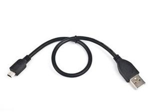 USB 2.0 kabel A - miniUSB, 5pin, 0.3 m, černý